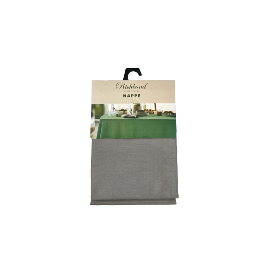 Nappe Toile Richbond 140X240 - Gris Linge de table