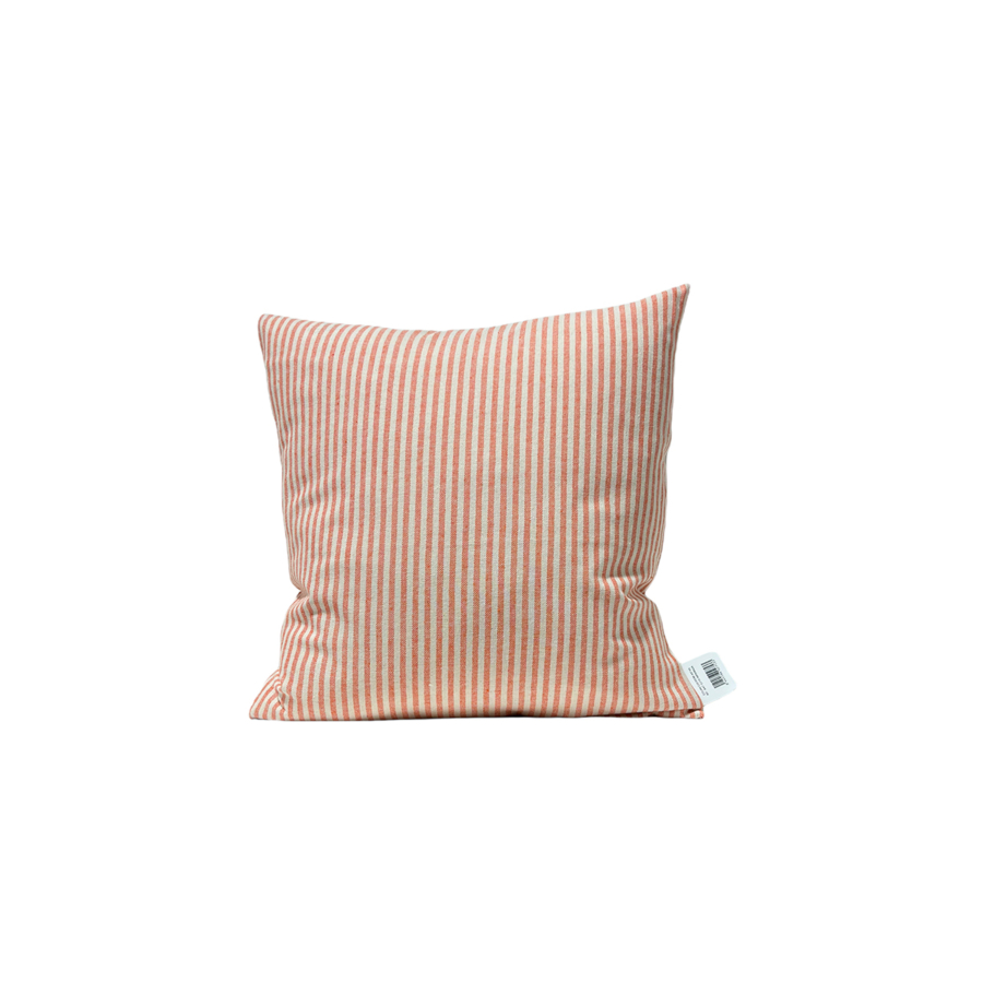Coussin Exterieur Rayé 45X45Cm – Orange Textile