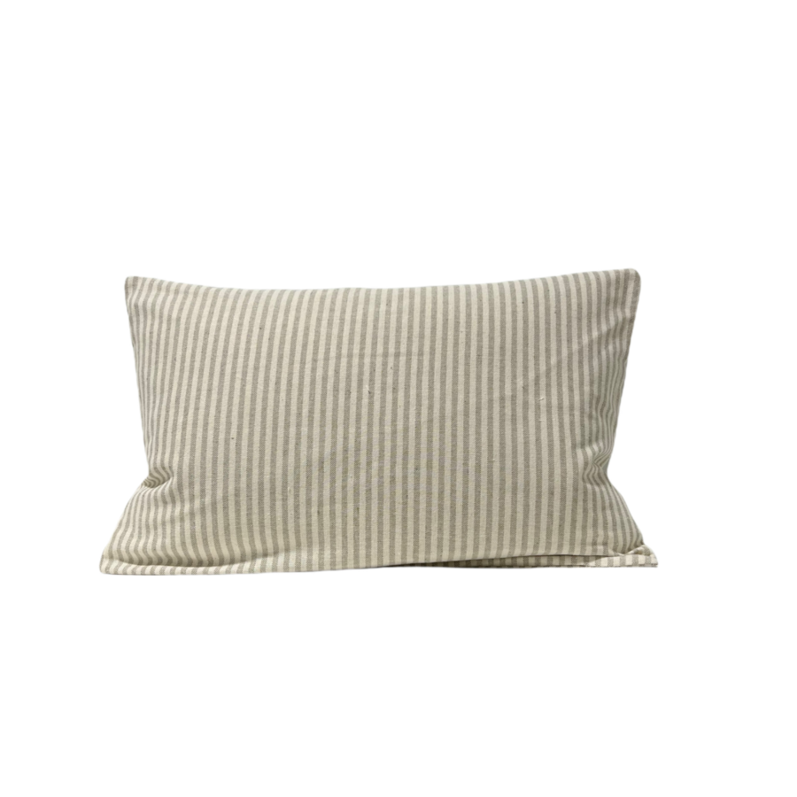 Coussin Exterieur Rayé 30X50Cm – Beige Textile