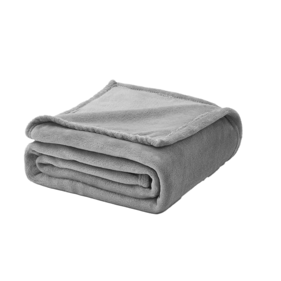 Couverture Flanelle Miko & Mino - Gris Essentiel HIVER