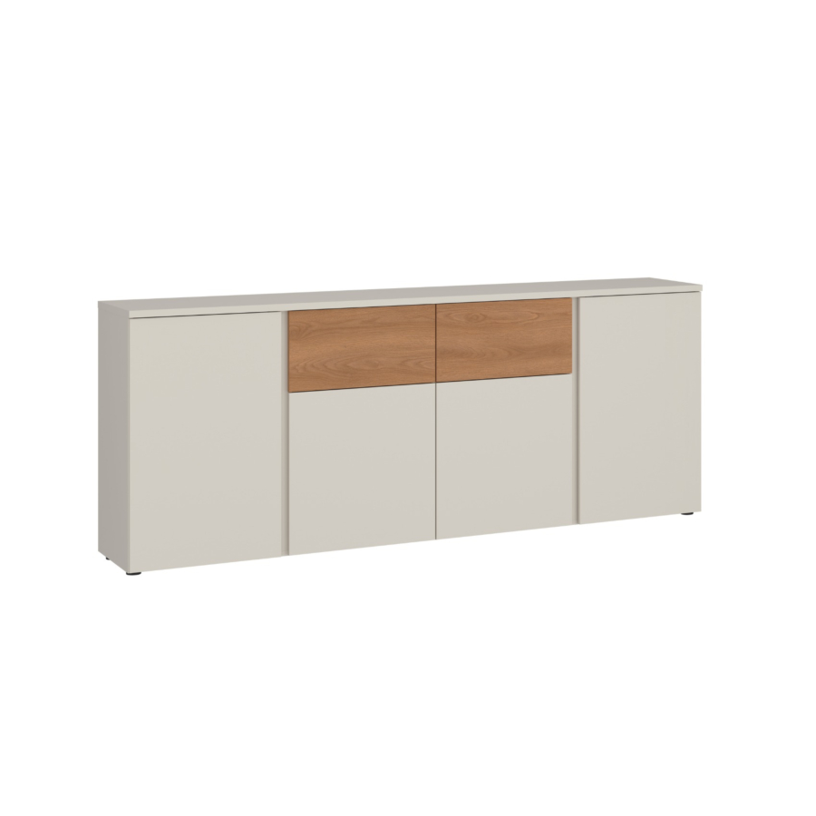 Meuble Multifonctions Hamm - Chêne / Crème Rangements
