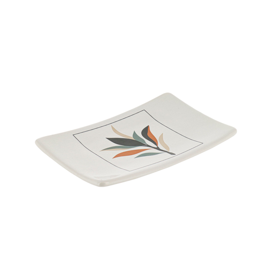 Porte Savon En Dolomite Flora - Blanc Portes savon