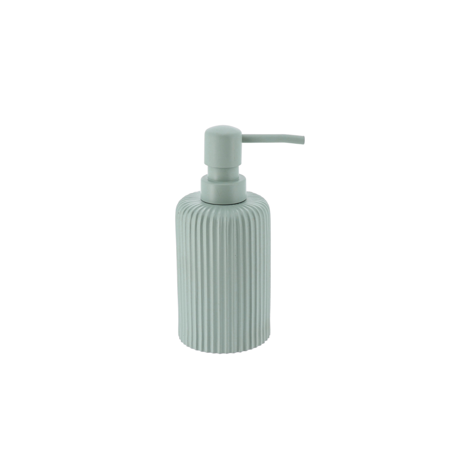 Distributeur À Savon Strié 230Ml - Vert Eucalyptus Salle de bain