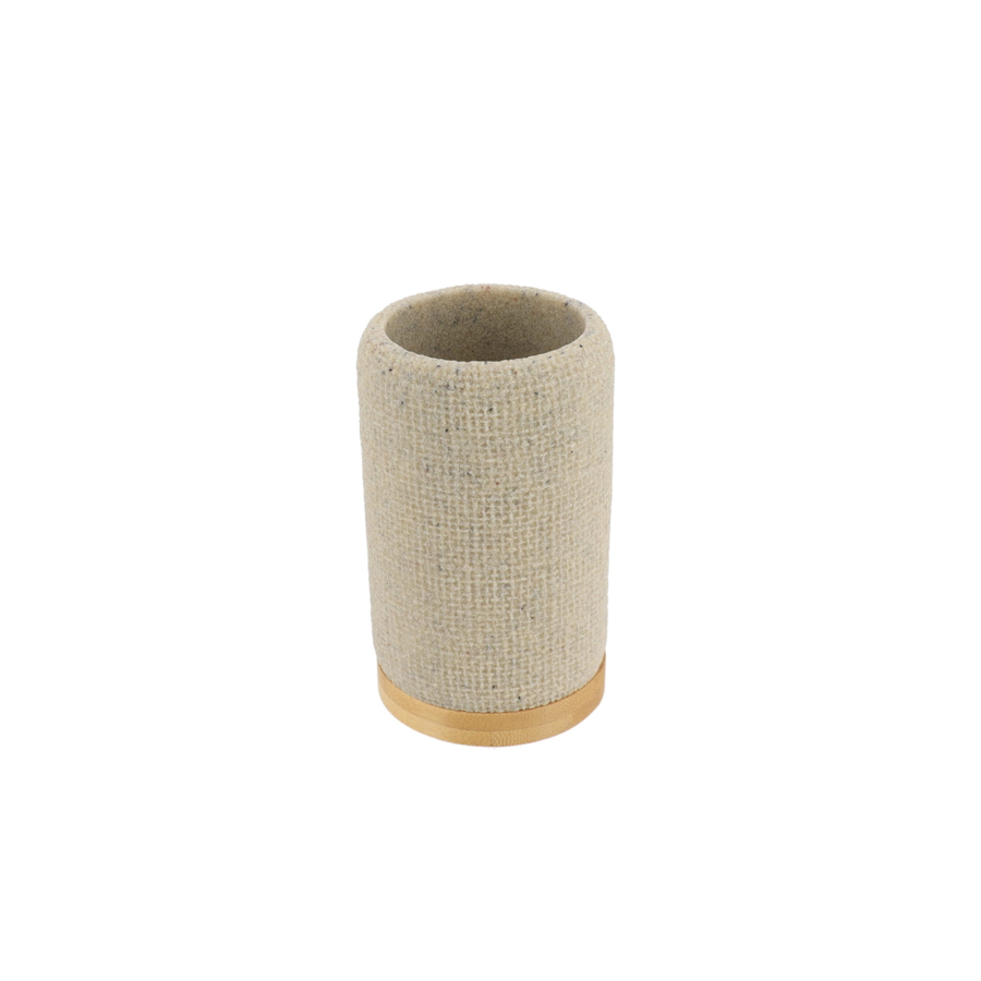 Gobelet Tisse Effet Maille Et Bambou - Naturel Offres Ramadan