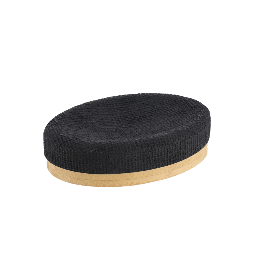 Porte Savon Effet Maille - Noir Portes savon
