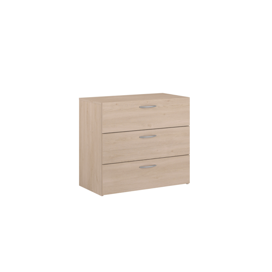 Commode Easylife 3 Tiroirs Élément Du Pack - Chêne Soldes été vague 2