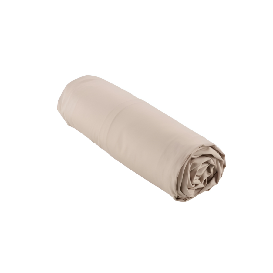 Drap Housse Uni 160X200Cm - Beige Essentiel HIVER