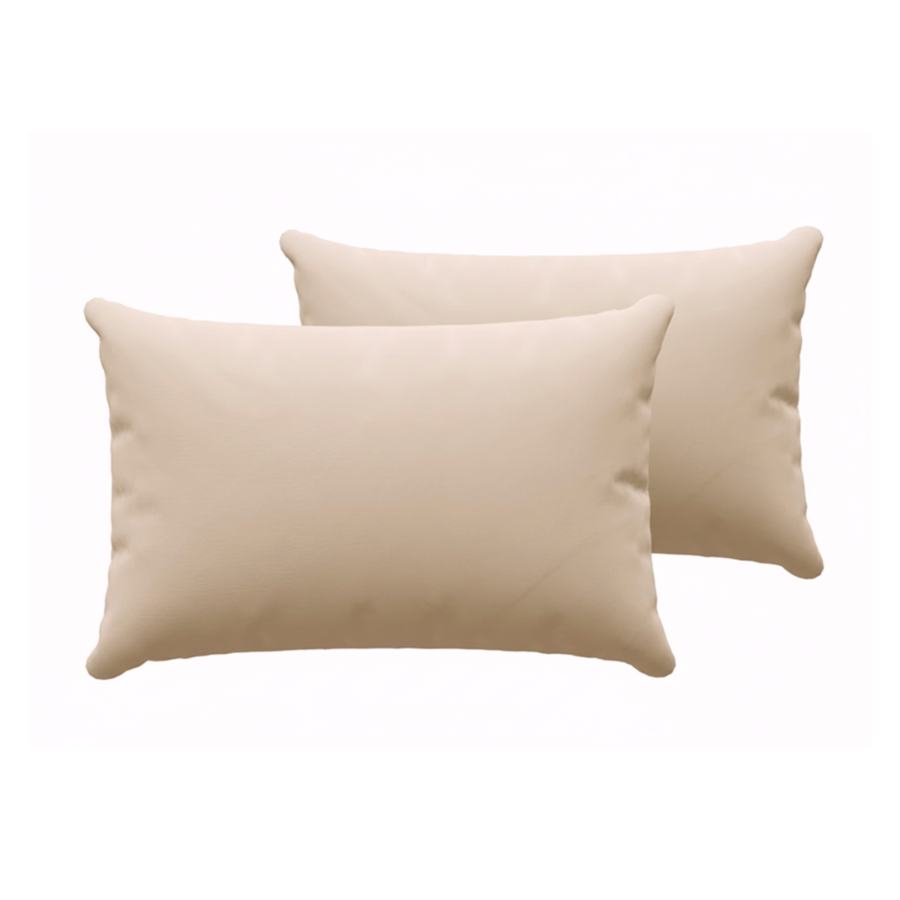 Set 2 Taies D’Oreillers Unies Avec Point Ouvert 50X70Cm - Beige Essentiel HIVER