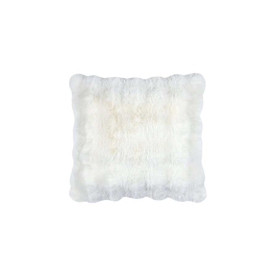 Coussin Fourrure Nebraska 45X45Cm - Écru Essentiel HIVER