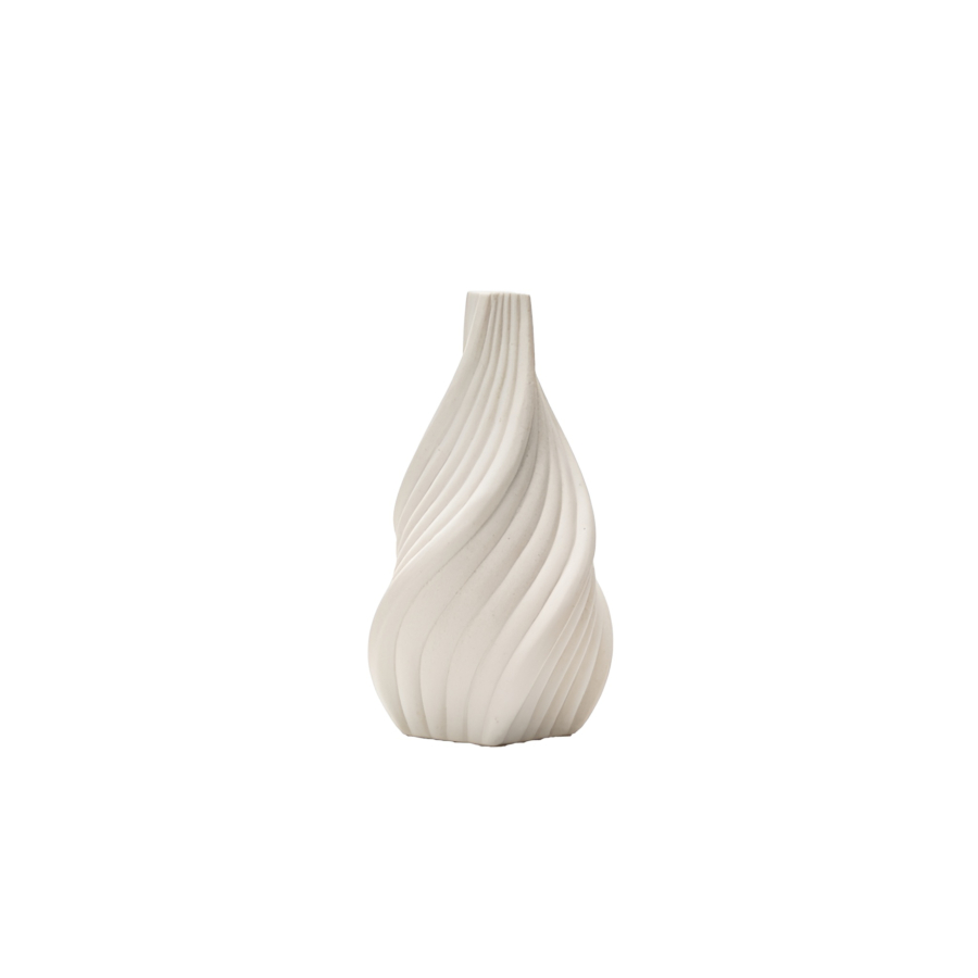 Vase Torsade 17,8Cm - Blanc Vases décoratifs