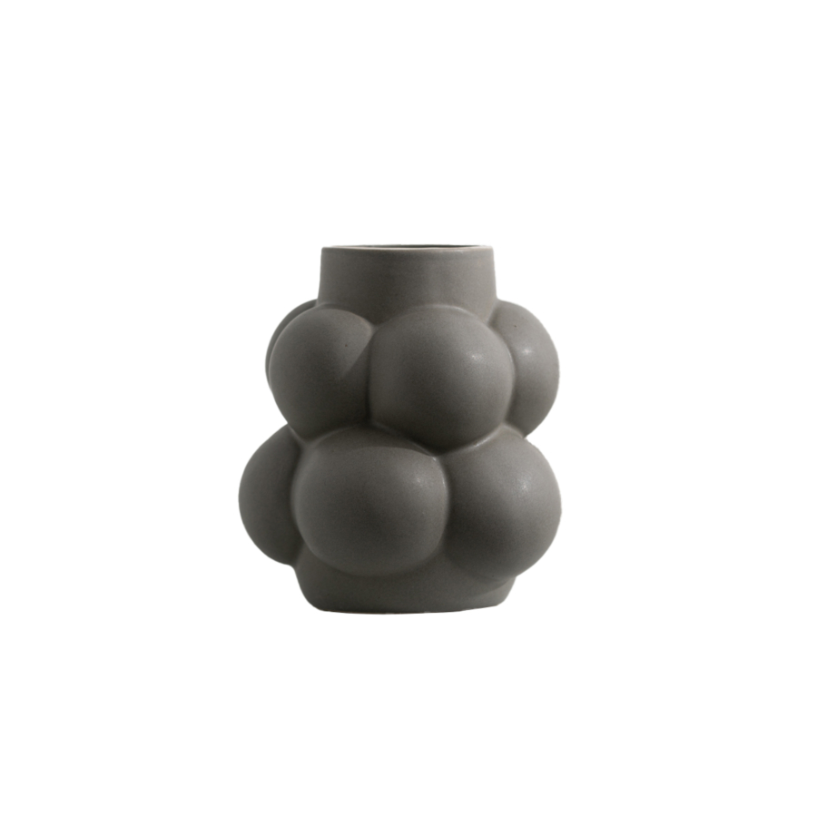 Vase Bubble Mat 13X14.5X6Cm - Gris Clair Vases décoratifs