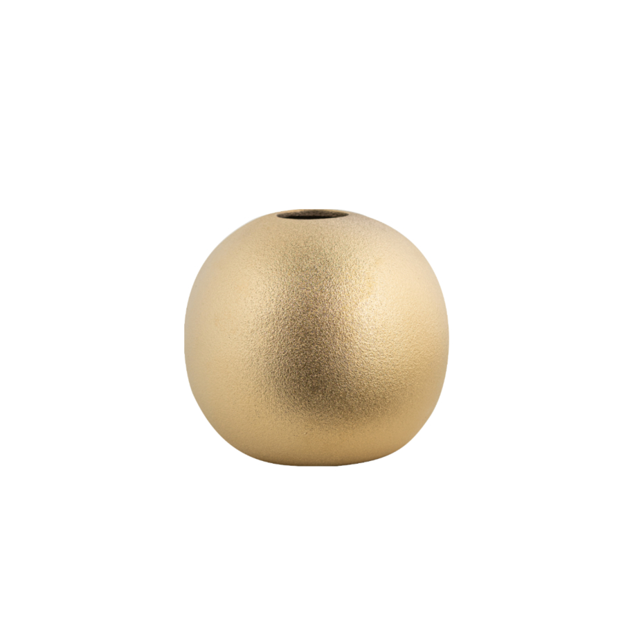 Vase Boule 11.2X10.3X3Cm - Doré Vases