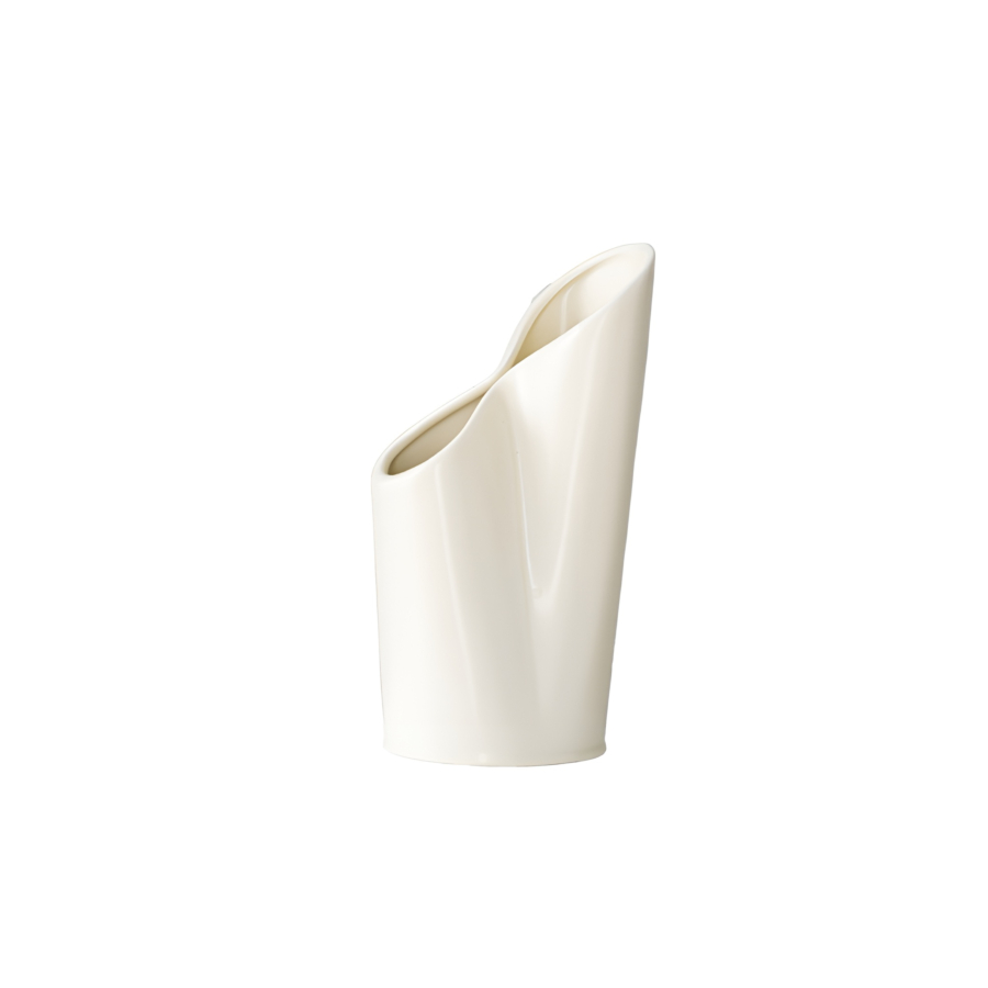 Vase Avec Col Enroule 9X23.6X11 Cm - Crème Vases décoratifs