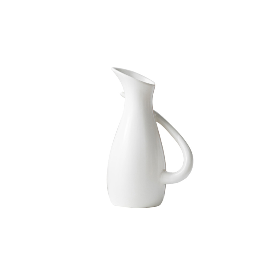 Vase À Anse 14.3X23X7.3Cm - Blanc Vases décoratifs
