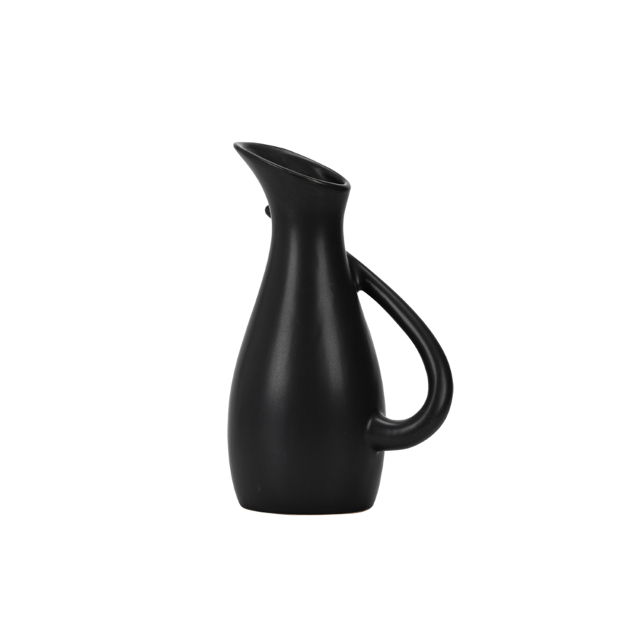 Vase À Anse 14.3X23X7.3Cm - Noir Vases décoratifs