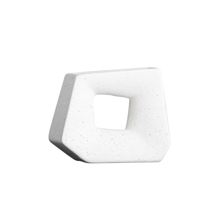 Vase Ajouré 13X10.4X10.2Cm - Blanc Vases décoratifs