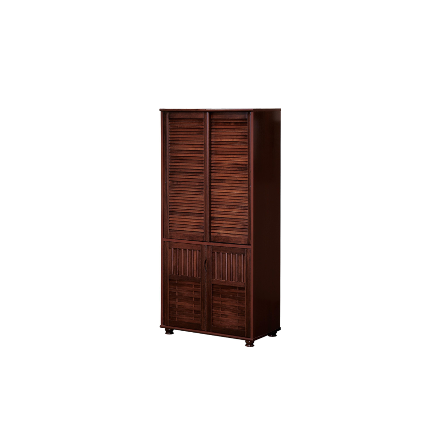 Meuble Multifonction Acmi 2 Portes Coulissantes + 2 Portes Battantes - Oak Meubles multifonctions