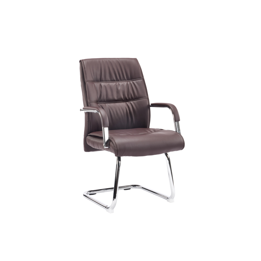Fauteuil Visiteur Coach 2.0 - Marron Fauteuil visiteur