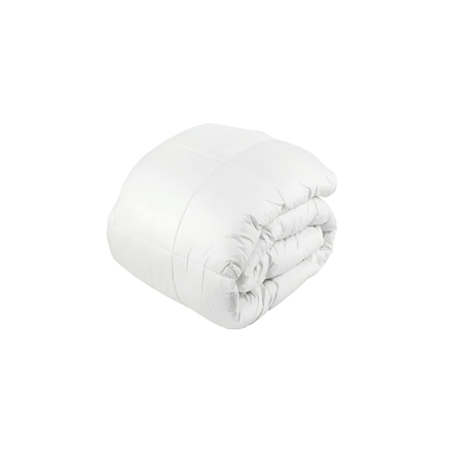 Couette Microfibre Au Toucher Coton Tempérée 160X220Cm - Blanc Housses de couette