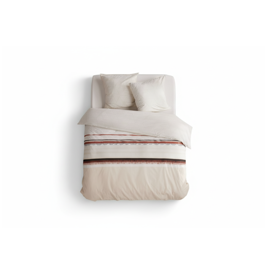 Parure De Lit Imprimé Sunshine 240X220Cm - Beige Essentiel HIVER
