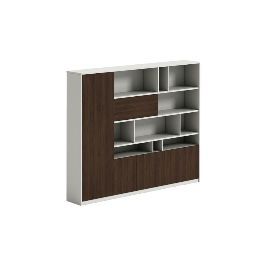 Élément De Rangement Taskline - Marron / Blanc Armoires et Bibliothèques de Bureau