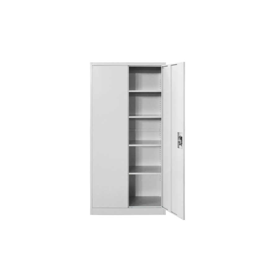 Armoire Rangement Solidis Portes Battantes - Blanc Armoires et Bibliothèques de Bureau