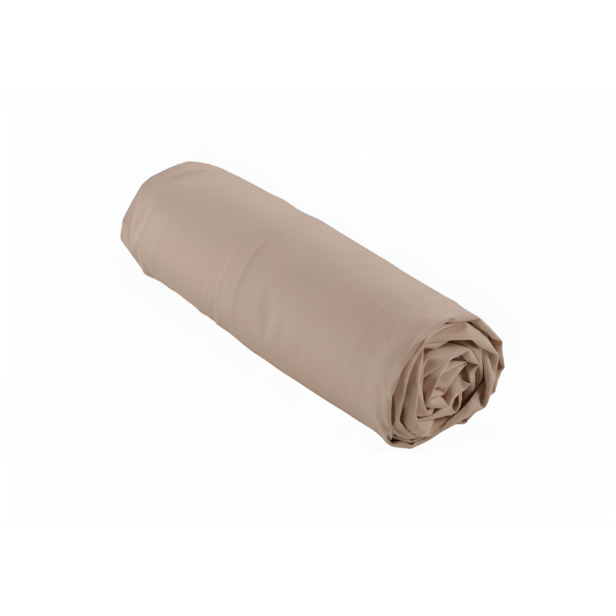 Drap Housse Uni 160X200 - Taupe Essentiel HIVER