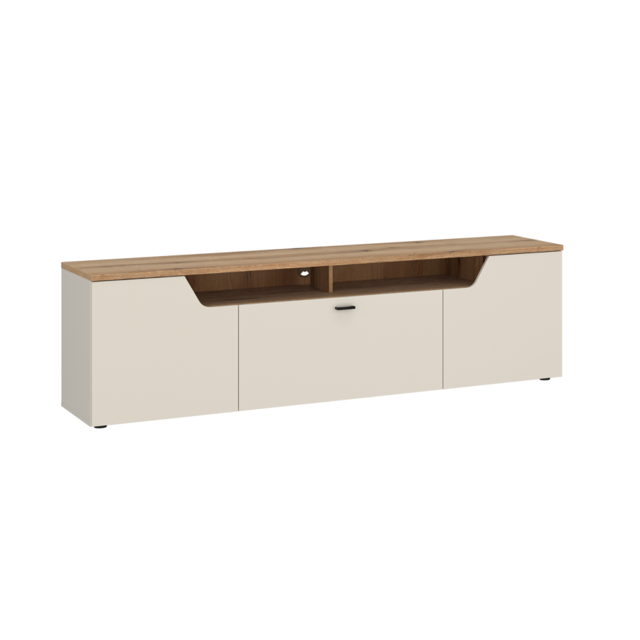 Meuble TV Cut Out 195cm - Chêne Beige Offres Ramadan