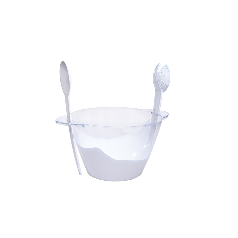 Ensemble De Service À Salade 4,3 L - Blanc Soldes été vague 2