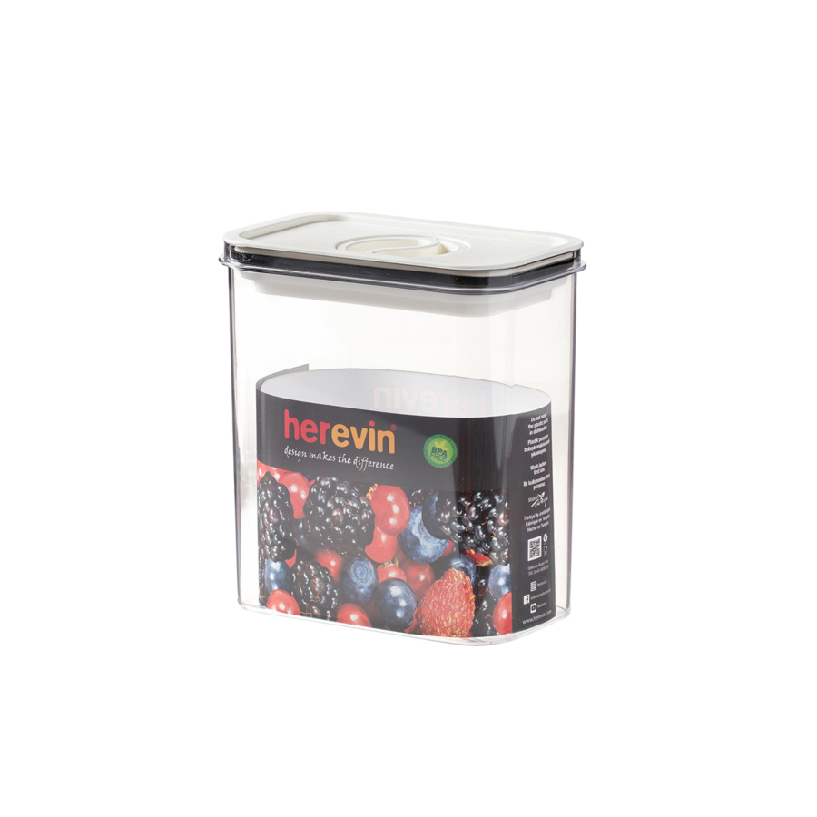 Boîte De Rangement 1,8L Couvercle Sous Vide - Blanc Rangement cuisine