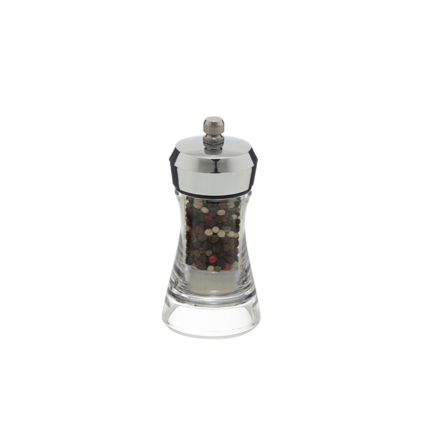 Moulin 11,5 Cm Plaqué Chromé - Blanc Rangement cuisine