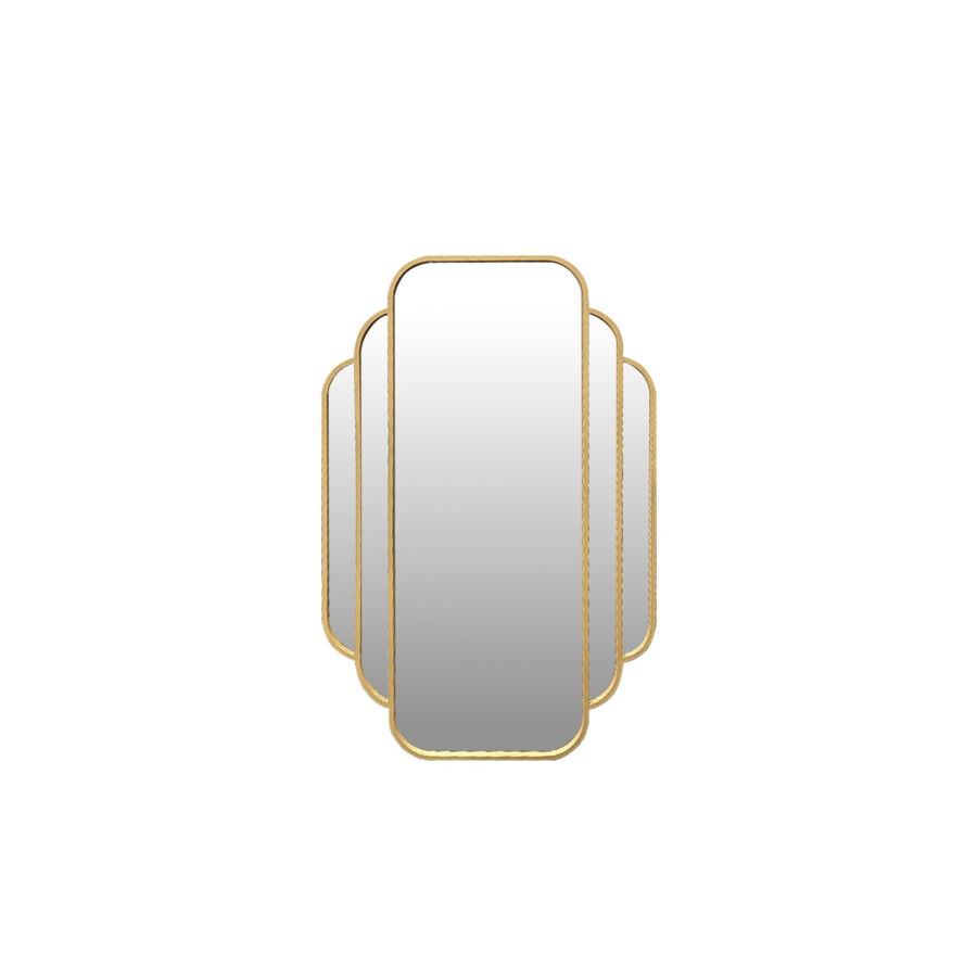 Miroir Decoratif Eventail En Fer 60X90Cm - Doré Offres Ramadanesques