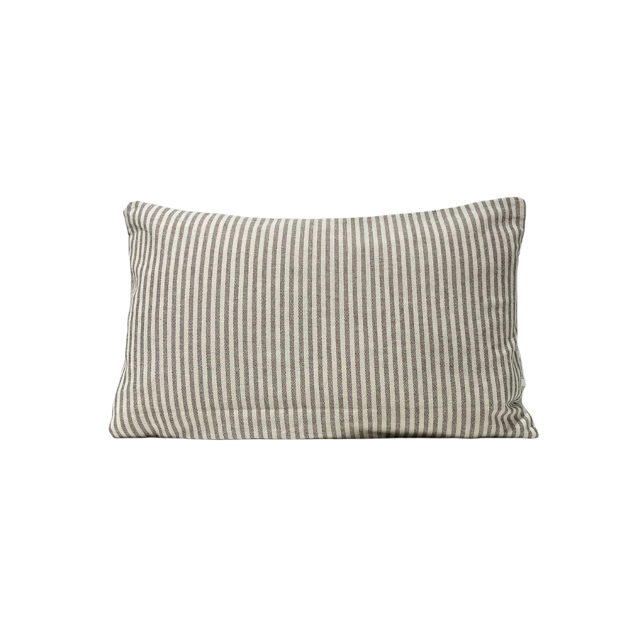 Coussin Exterieur Rayé 30X50Cm - Marron Textile