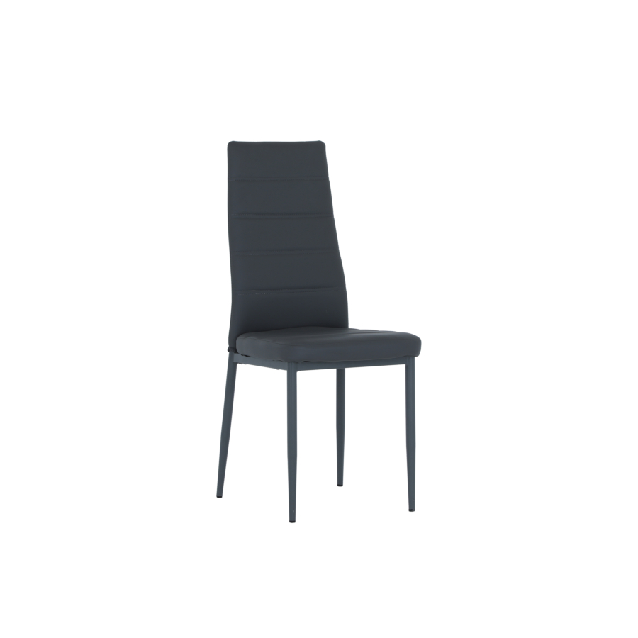 Chaise Zara Pu - Gris Déstockage