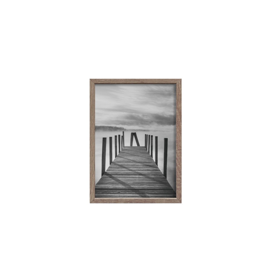 Cadre Photo Evasion En Aluminium 10X15Cm - Gris Chêne Offres Ramadanesques
