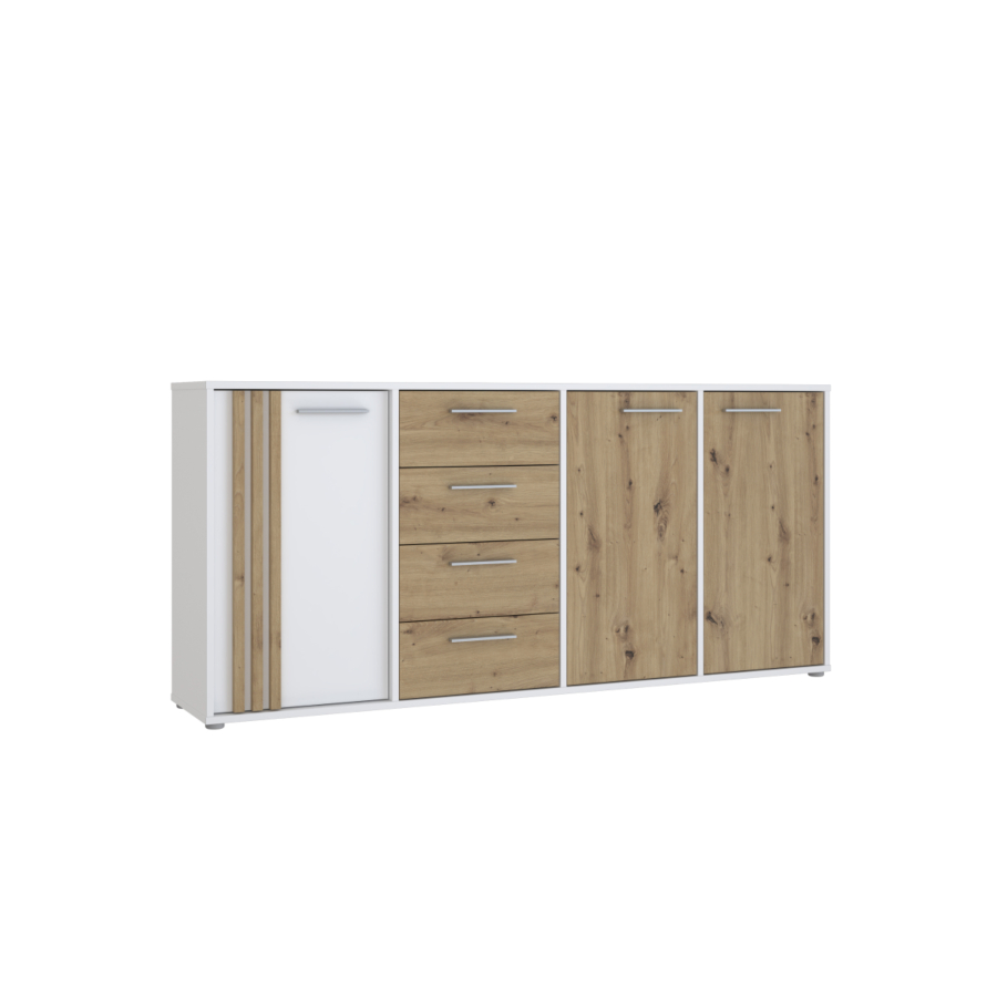 Meuble Multifonctions Cardigan 3 Portes Et 4 Tiroirs Soldes été vague 2