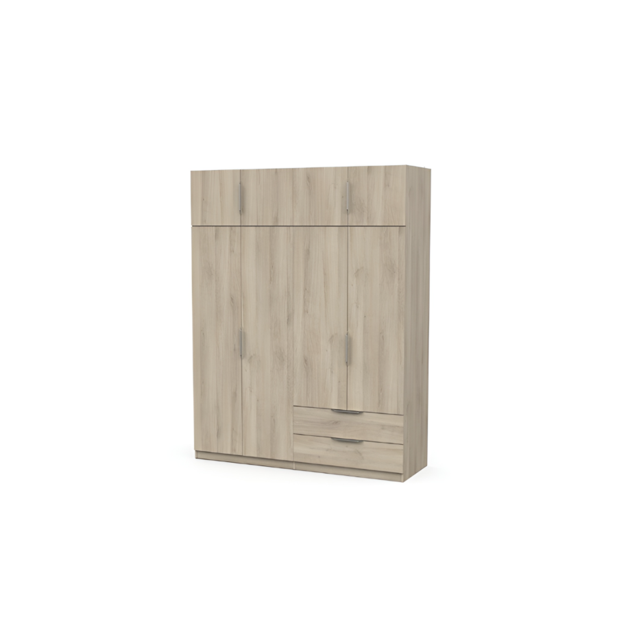Armoire Ghost 8 Portes - Chêne Foncé Les Bons Plans