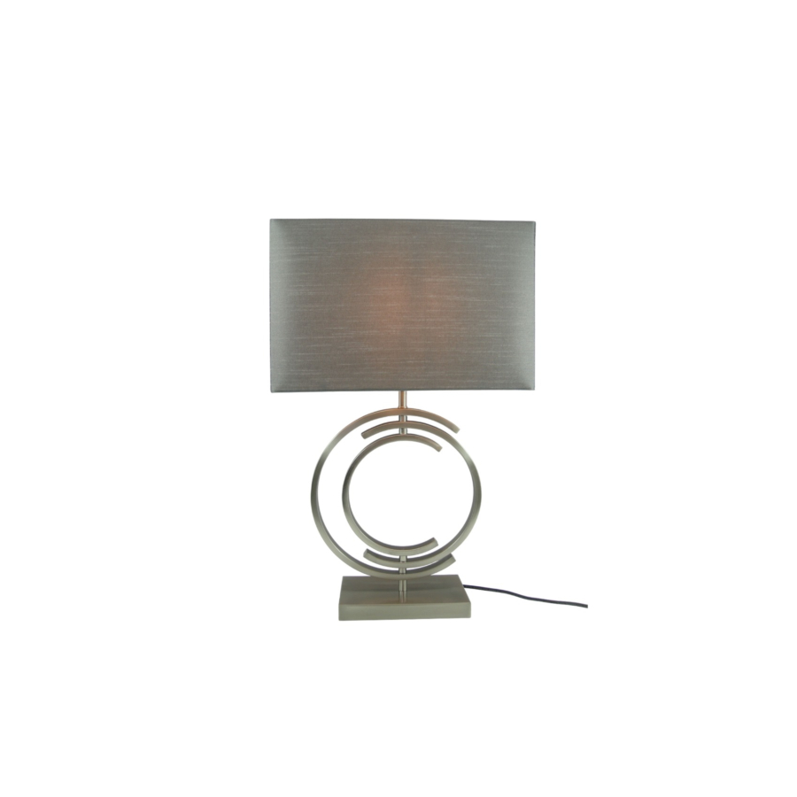 Lampe De Table En Metal 20X35X58Cm - Gris Luminaires