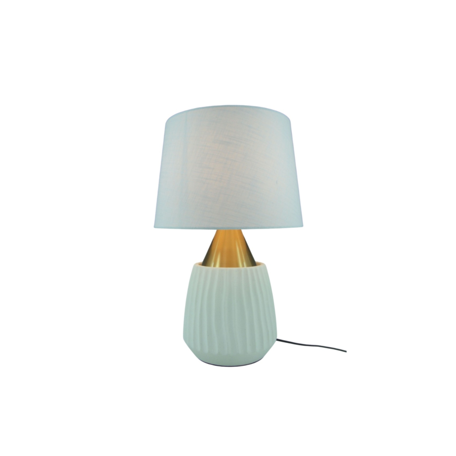 Lampe De Table En Ceramic Metal 30X47Cm - Blanc Luminaires