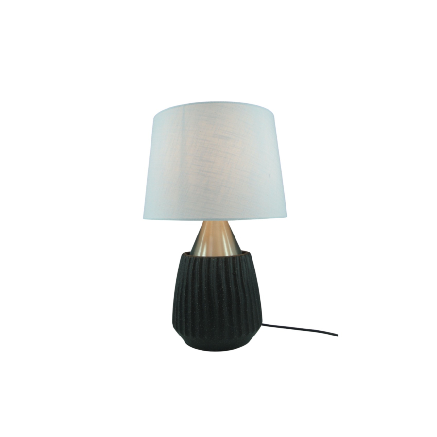 Lampe De Table En Ceramic Metal 30X47Cm - Noir Luminaires