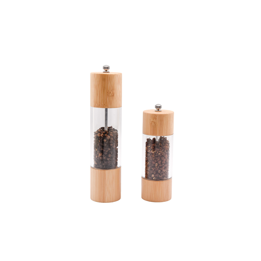 Set De 2 Moulins À Poivre En Bambou - Beige Offres Ramadan
