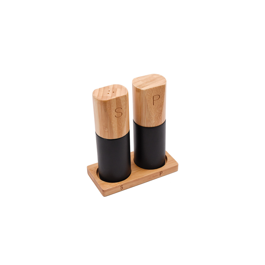 Set De 2 Moulins À Épices En Bambou - Beige Offres Ramadan