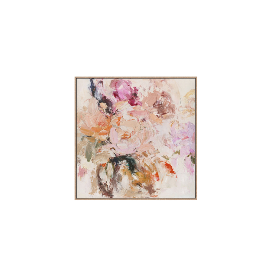 Tableau Fleurs Handmade Avec Cadre - Multicouleur Décoration