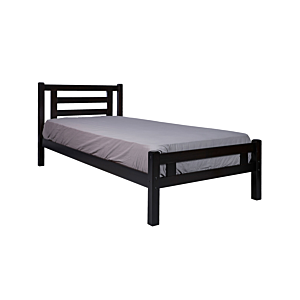 Lit Costa Avec Sommier 90X200Cm - Noir