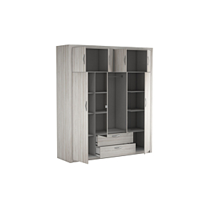 Armoire Pluton 198X57X224Cm - Gris