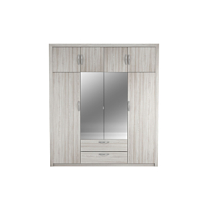 Armoire Pluton 198X57X224Cm - Gris Les Bons Plans