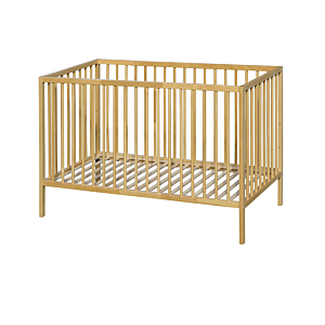 Lit Bébé Jad Sans Roulettes 60X120Cm - Chêne