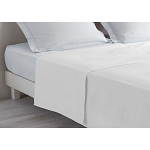 Drap Plat 180X290Cm Pour 1 Personne - Blanc
