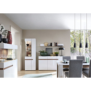 Étagère Linate - Blanc / Chêne Beige
