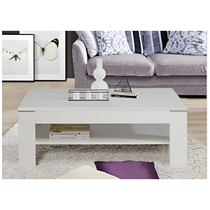 Table Basse Snow- Blanc Mat